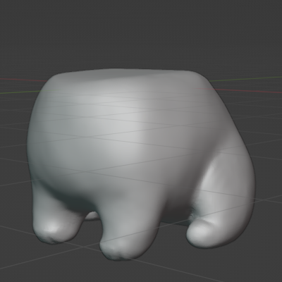 自キャラおかきをスカルプトで挑戦