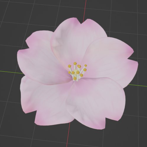 桜の花を作ってみた